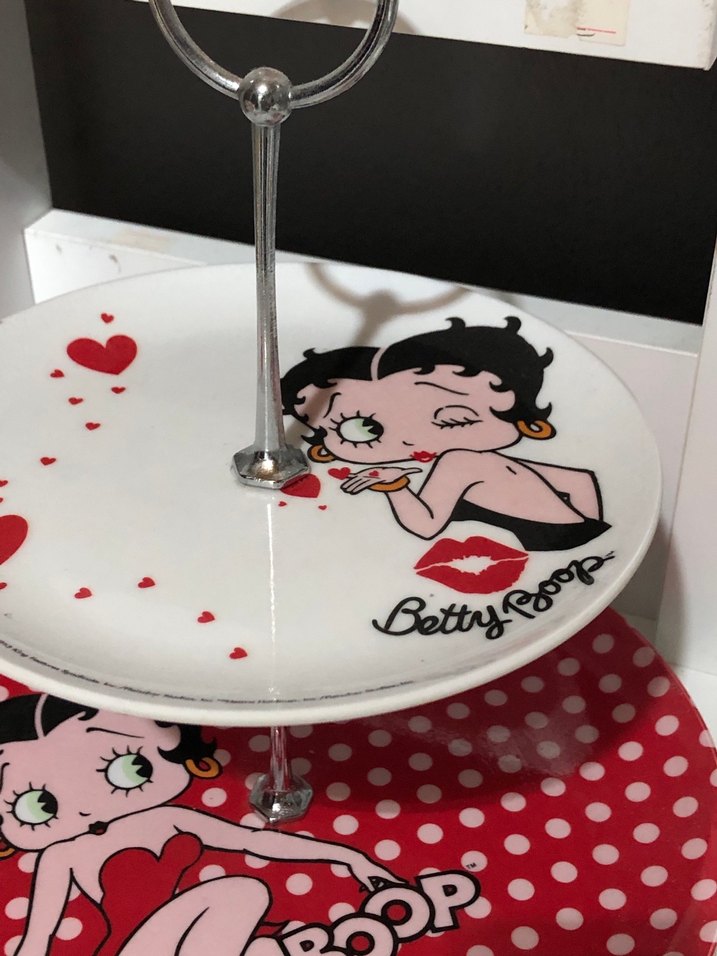 Betty Boop Desenli Servis Tabağı - Görsel 2