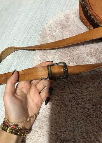 Vintage Deri Kadın Çanta - Görsel 2