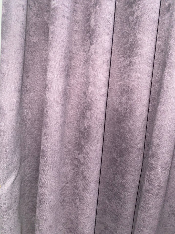 Soyut desenli mor gri perde - Görsel 2