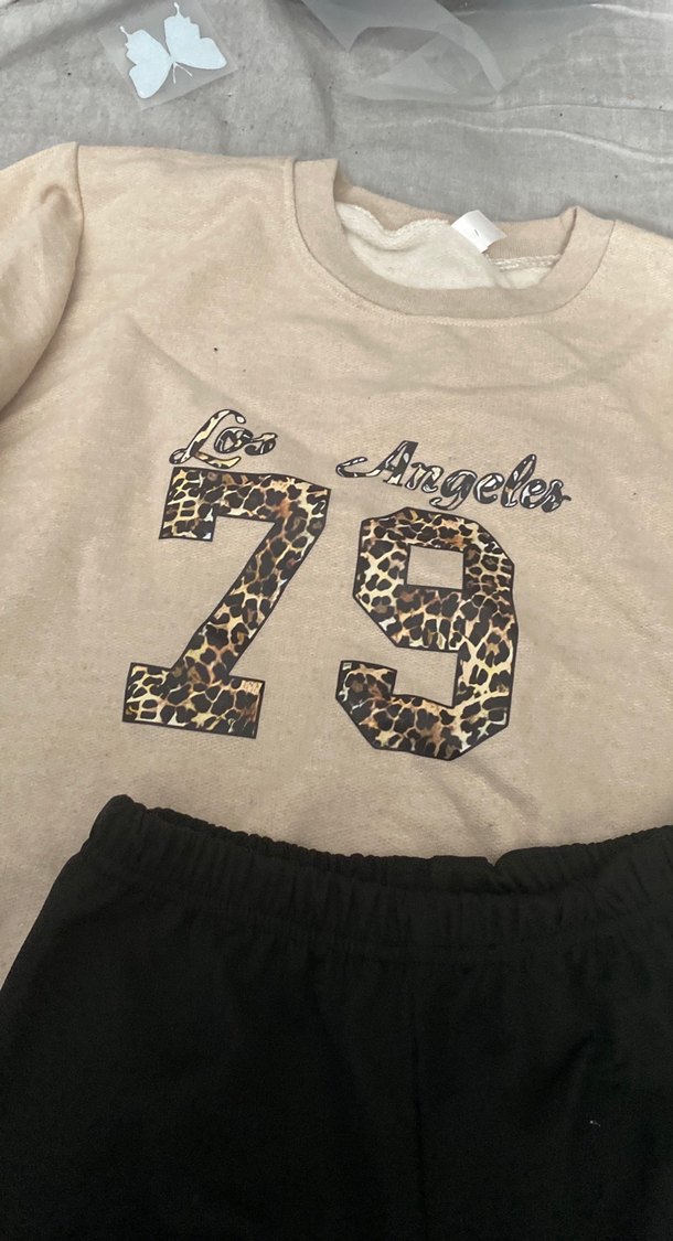 Kızlar için Loose Fit Baskılı Sweatshirt ve Eşofman - Görsel 2