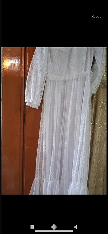 Tesettür nikah elbisesi