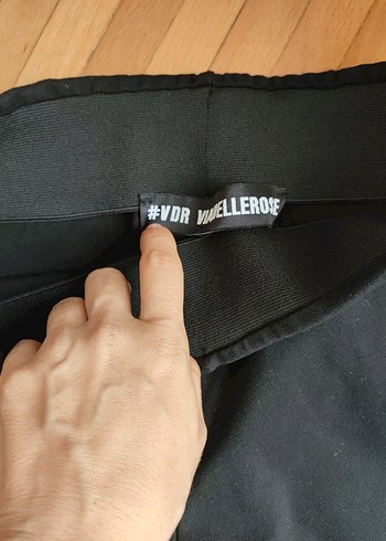 Fermuarlı Siyah Kadın Spor Kumaş Pantolon - Görsel 3