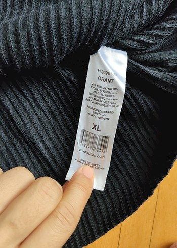 Kadın Siyah Fitilli Boğazlı Triko - Görsel 4