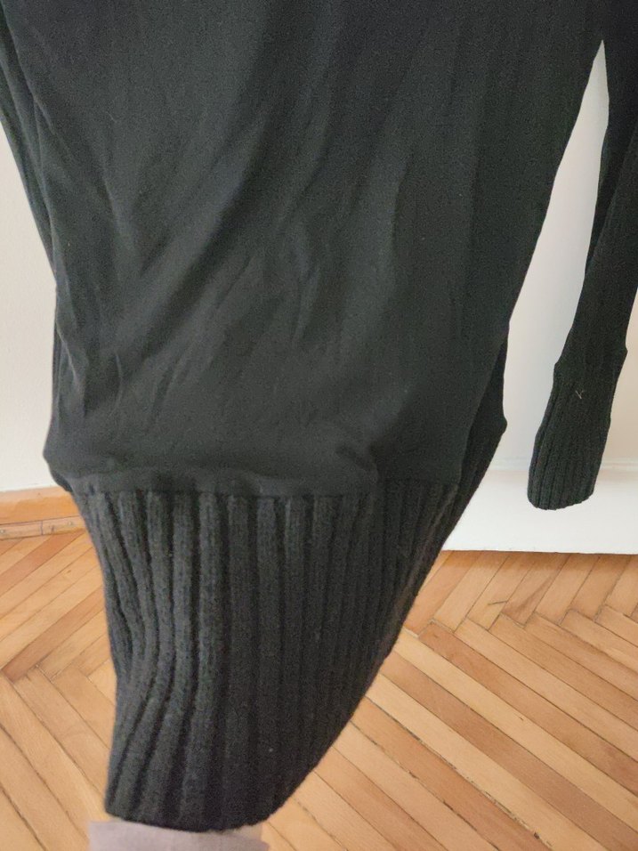 Siyah Yarım Boğazlı İnce Triko Kadın Kazak - Görsel 3