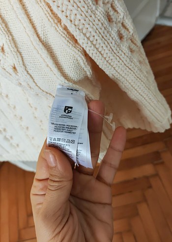 Bej Örgü Kadın Hırka - Görsel 4