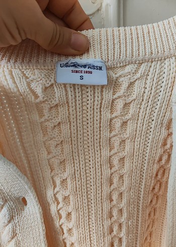 Bej Örgü Kadın Hırka - Görsel 3