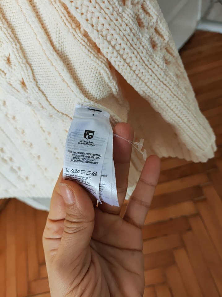 Bej Örgü Kadın Hırka - Görsel 4