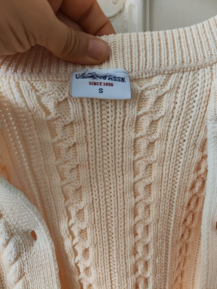 Bej Örgü Kadın Hırka - Görsel 3