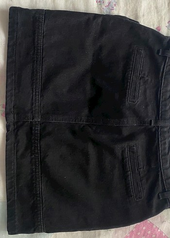 Trendyol & Milla Düğmeli Siyah Denim kargo Mini Etek