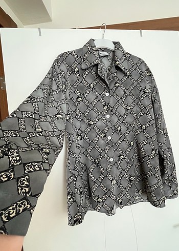 Zara Zincir vintage ipekyol Zara bersha beymen Uzun Kol Kadın Gömlek