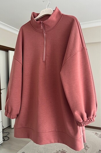 Pembe scuba tunik ahel manuka armine setrems terzi dükkanı