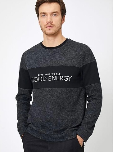 Koton erkek sweat kışlık kalın koton