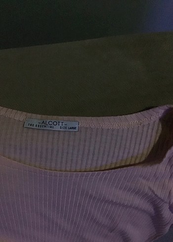 Kadın pudra Kısa Kollu omuz pencere detaylı body - Görsel 2