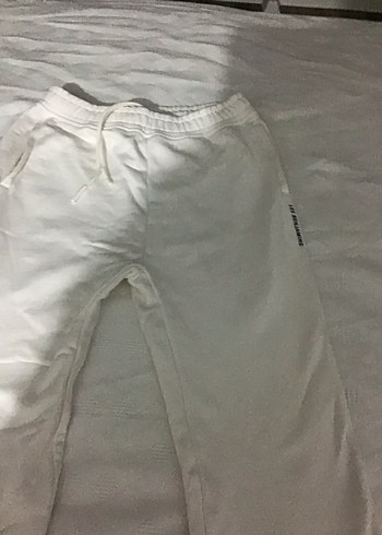 Beyaz kadın Rahat Kesim Eşofman - Görsel 3