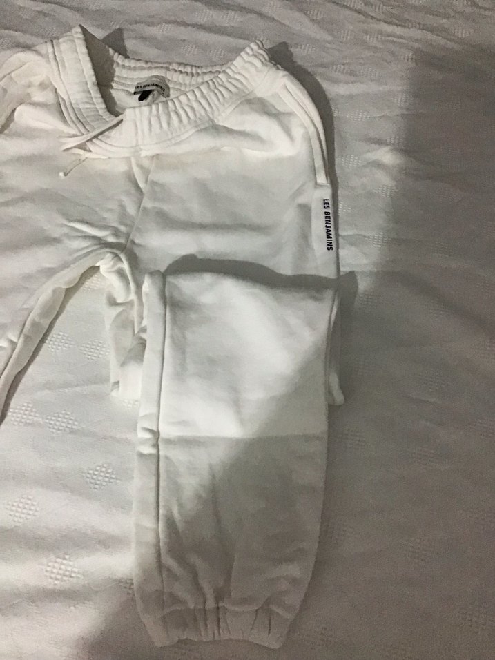 Beyaz kadın Rahat Kesim Eşofman - Görsel 4