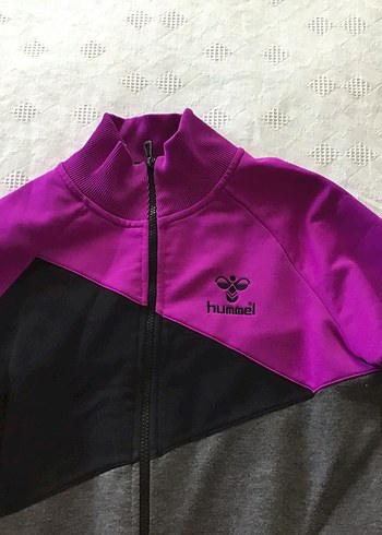 orjınal hummel Mor Fermuarlı Sweatshirt - Görsel 4