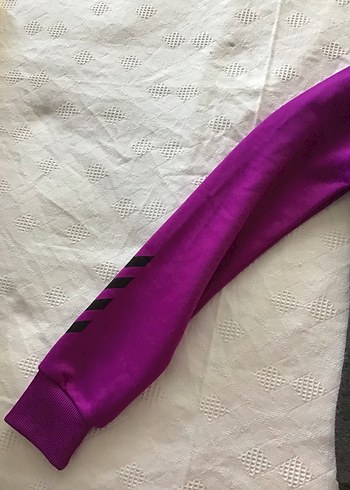 orjınal hummel Mor Fermuarlı Sweatshirt - Görsel 2