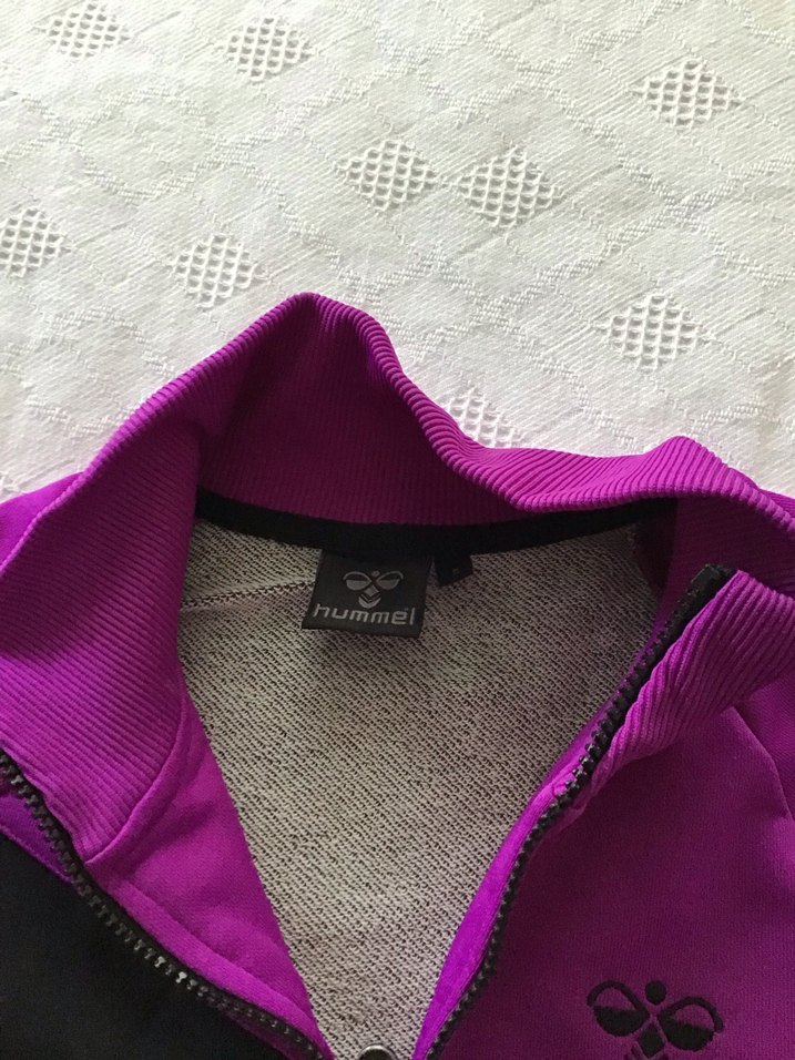 orjınal hummel Mor Fermuarlı Sweatshirt - Görsel 5