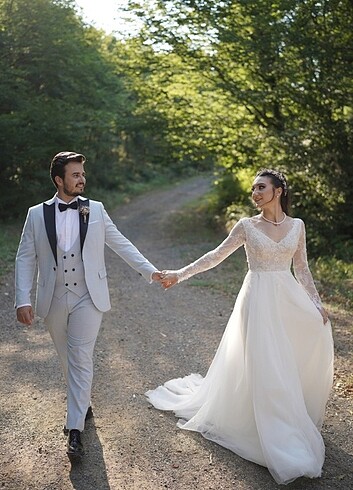 Özel Dikim Vintage Gelinlik - Görsel 5
