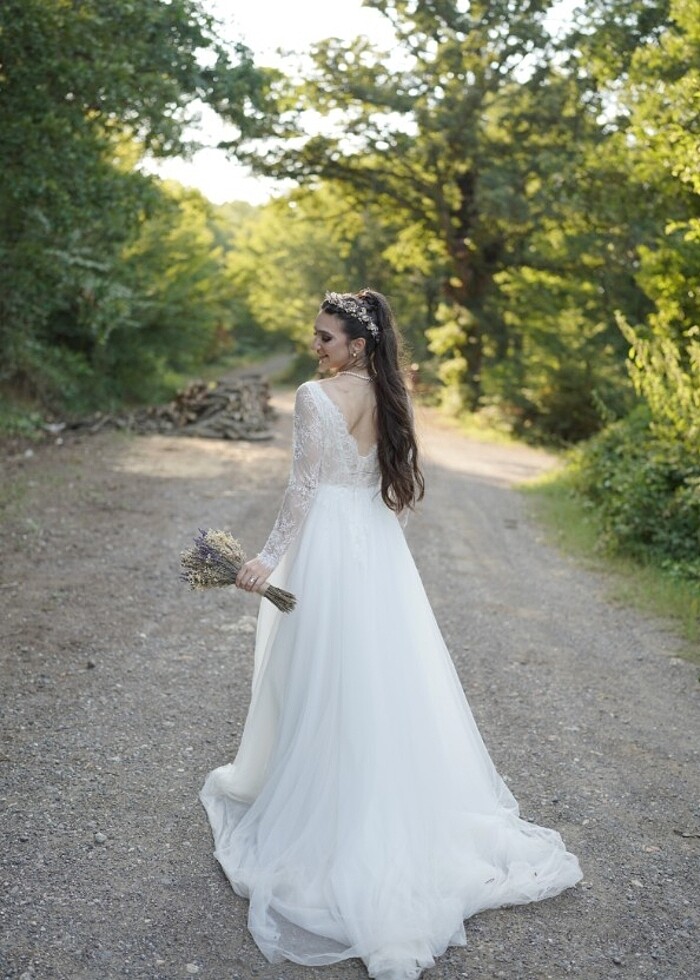 Özel Dikim Vintage Gelinlik - Görsel 4