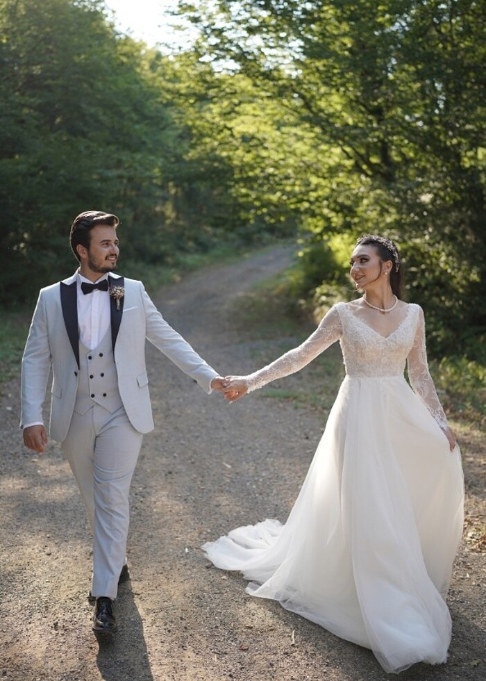 Özel Dikim Vintage Gelinlik - Görsel 5