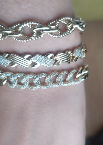 Altın Renk Zincir Detaylı Kadın Bileklik - Görsel 6