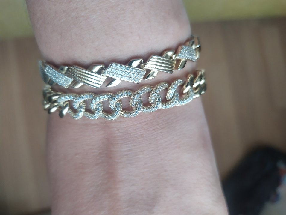 Altın Renk Zincir Detaylı Kadın Bileklik - Görsel 5