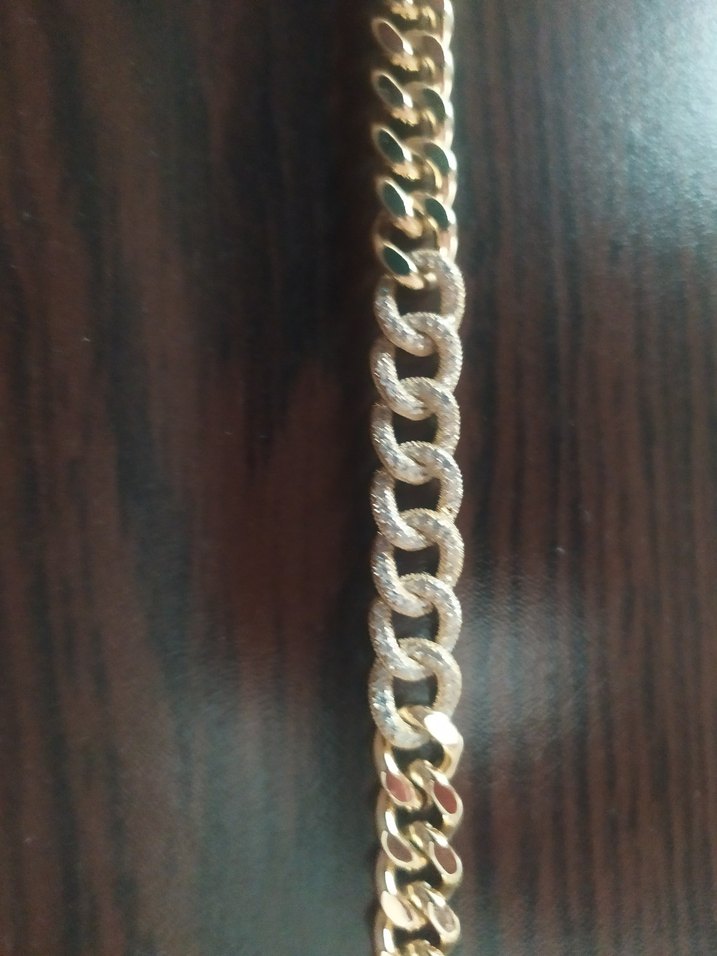 Altın Renk Zincir Detaylı Kadın Bileklik - Görsel 4