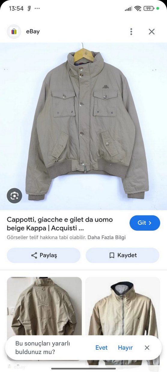 Düğmeli Bej kadın mont - Görsel 2