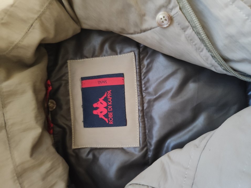 Düğmeli Bej kadın mont - Görsel 5