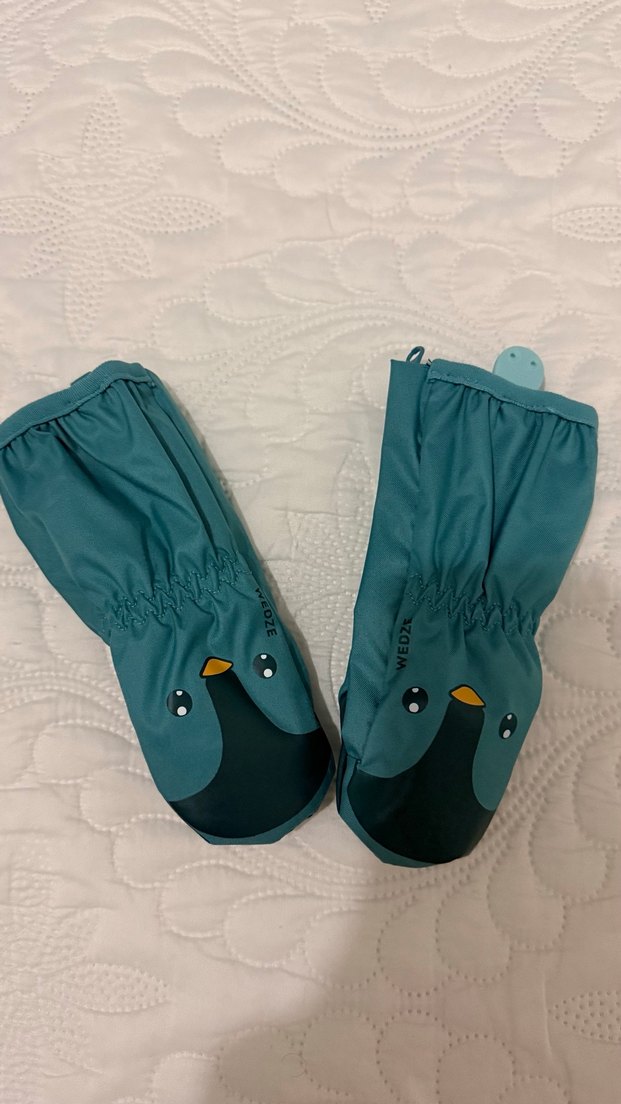 Decathtlon Çocuk Turkuaz Polar Eldiven - Görsel 2