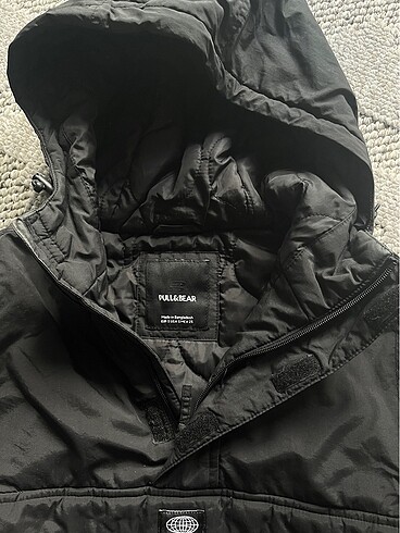 s Beden siyah Renk Pull&Bear Kanguru Siyah Mont