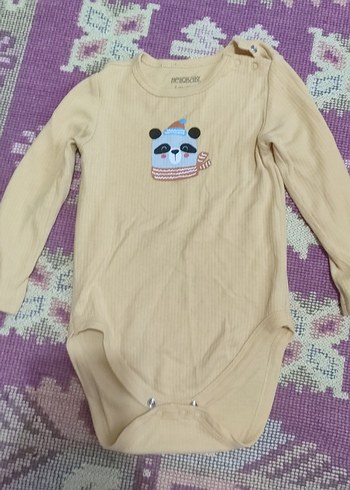 Uzun Kollu Bej Bebek Body