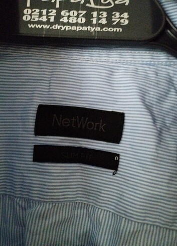 l Beden mavi Renk Network gömlek