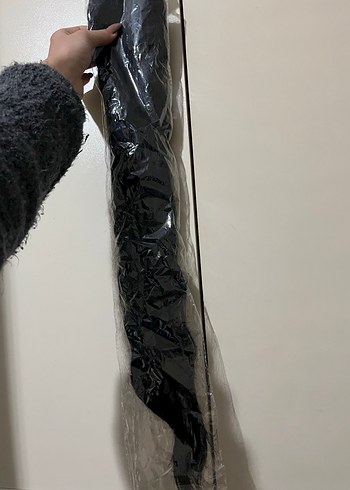 Siyah Kadın Kadife Cırtlı Saç Aksesuarı - Görsel 2