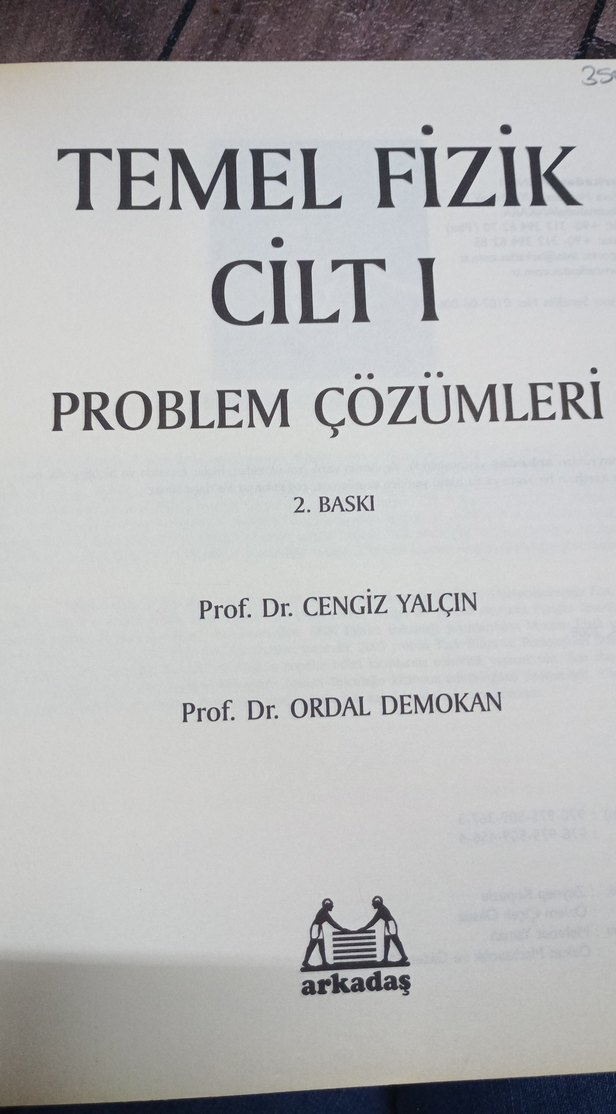 Temel Fizik Cilt I Problem Çözümleri Kitabı - Görsel 2