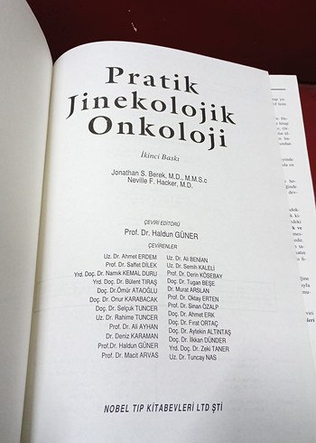 Pratik Jinekolojik Onkoloji Kitabı Ciltli - Görsel 2