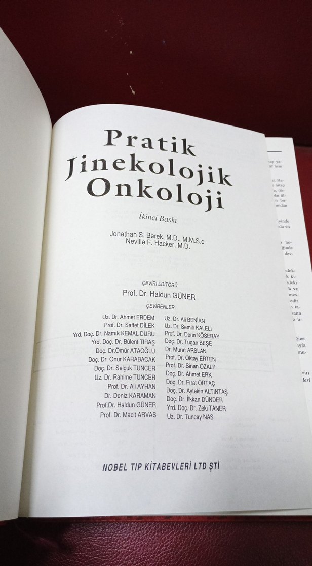 Pratik Jinekolojik Onkoloji Kitabı Ciltli - Görsel 2