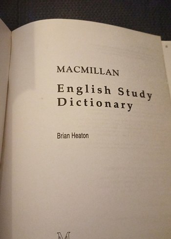 Macmillan Engilish Study Dictionary1994 - Görsel 2
