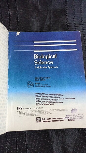 Biological Science A Molecular Approach  - Görsel 2