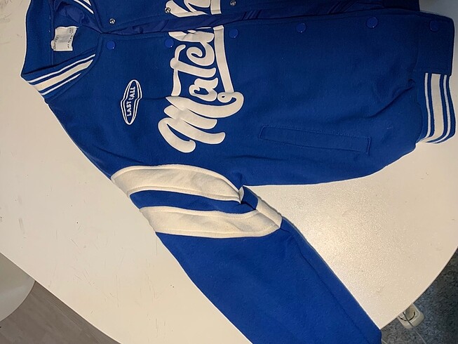 s Beden mavi Renk BERSHKA KOLEJ CEKETİ