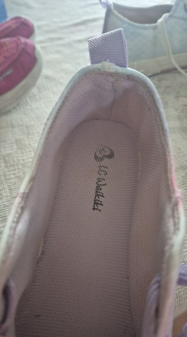 Kızlar İçin Mor Bağcıklı Batik Spor Ayakkabı - Görsel 4