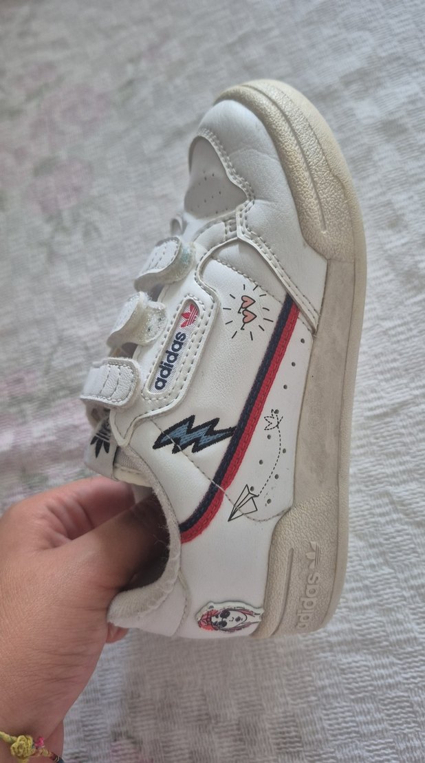 Kız Çocuk Beyaz Adidas Spor Ayakkabı - Görsel 2