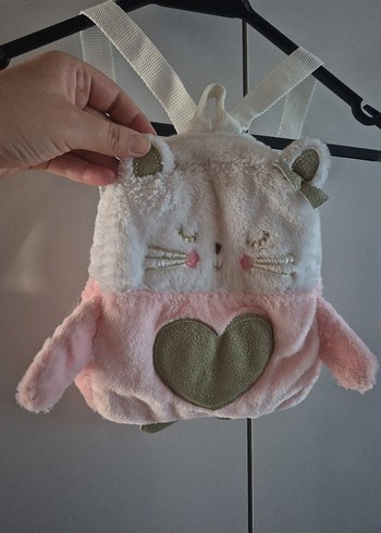 Nakışlı Pembe Bebek Sırt Çantası