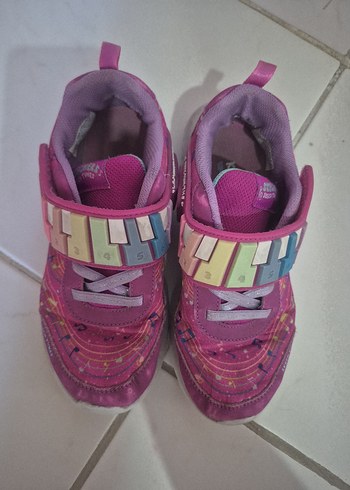 34 Beden Kız Çocuk Pembe Skechers Bağcıksız Spor Ayakkabı