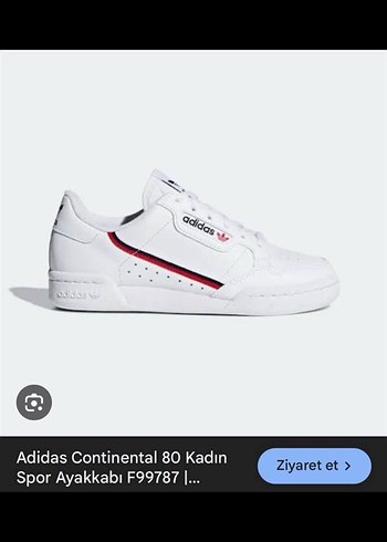 Adidas Continental Beyaz Spor Ayakkabı