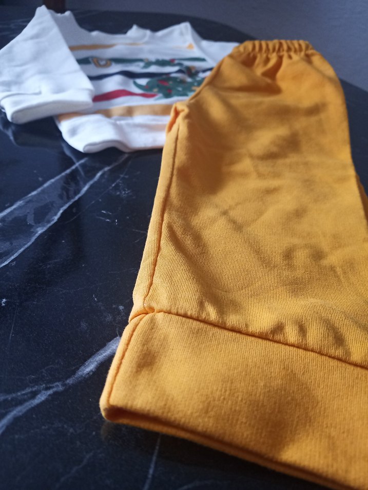 Dinozor Baskılı İkili Bebek Takım - Görsel 3