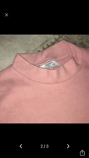 m Beden Bershka pembe tişört bluz top
