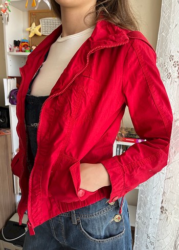 KIRMIZI BOMBER CEKET