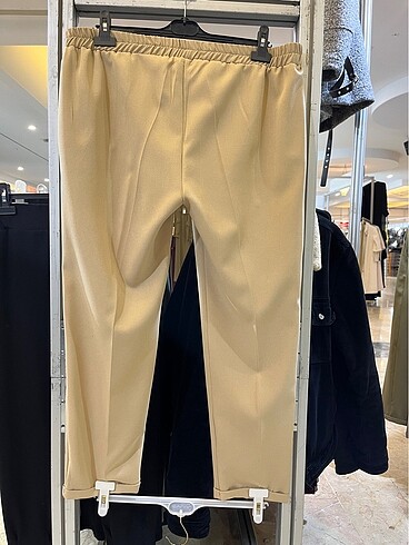 Diğer Duble Krep Krem Pantolon